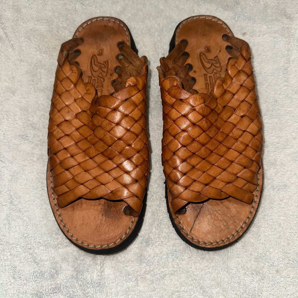 Brand X Ranchero Huarache Leather Fisherman Sandals